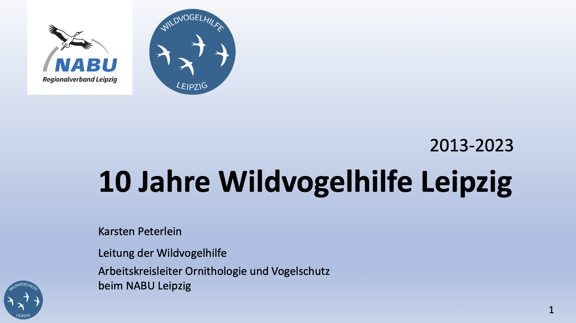 Vortrag: 10 Jahre Wildvogelhilfe Leipzig